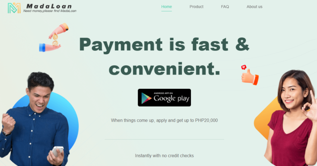 quick cash loan app- a picture showing the quick cash loan app Madaloan